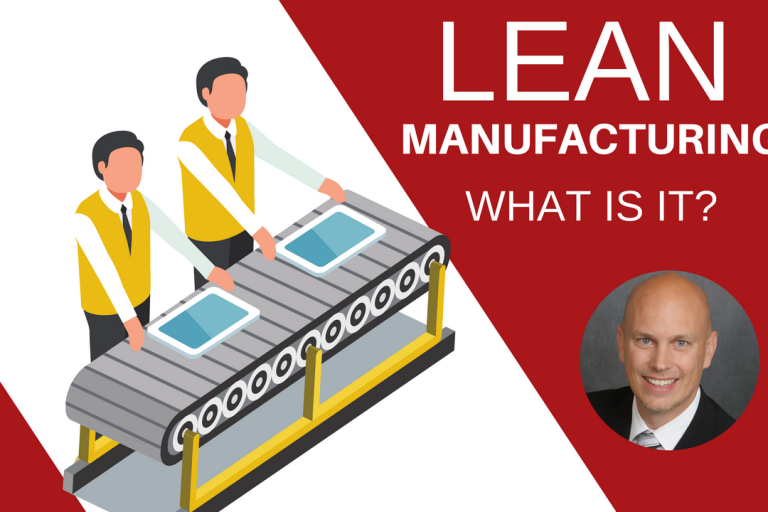 Shows a lean production line where tablets are manufactured